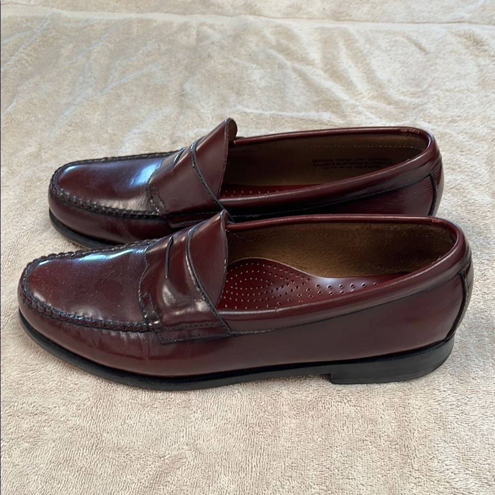 Burgundy Bass Weejun Penny Loafers